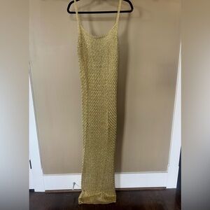 Metallic Gold Sparkly Chainmail Dress